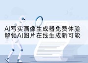 AI写实画像生成器免费体验解锁AI图片在线生成新可能